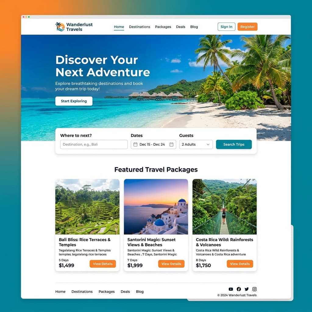 Tours & Travel Booking System